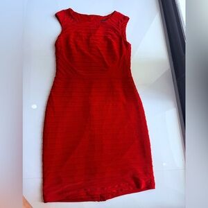 Adrianna Papell Vibrant Red Mini Dress